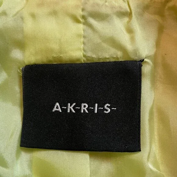 Akris Lime Green Blazer Size 10 - Picture 7 of 15